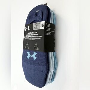 Under Armour 6-Pack Liner Socks Women’s Lightweight Breathe Light Socks NWT